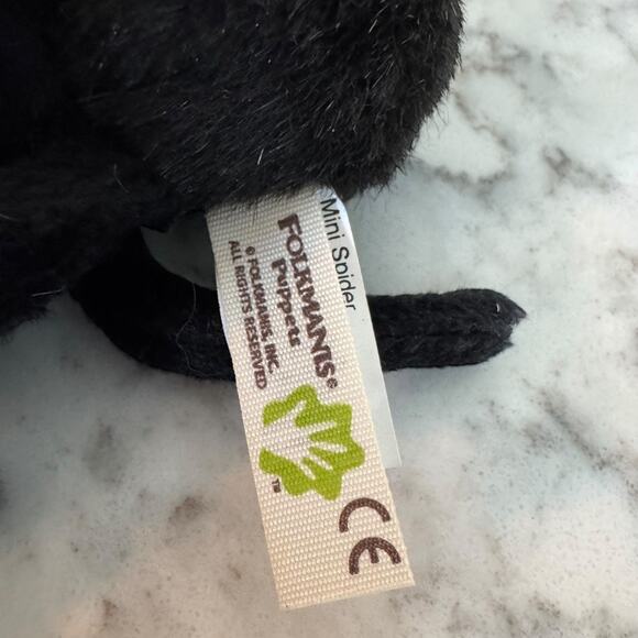 Folkmanis Mini Spider Finger Puppet Black Arachnid Puppet Tarantula - Picture 9 of 10